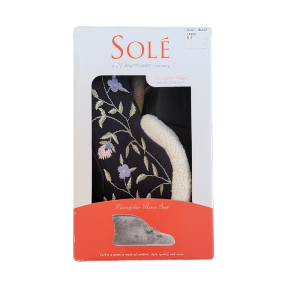 dearfoams Shoes - ⭐LAST CHANCE SALE ⭐$5 ⭐DEARFOAMS SOLE VELOUR BOOT SLIPPERS NWT